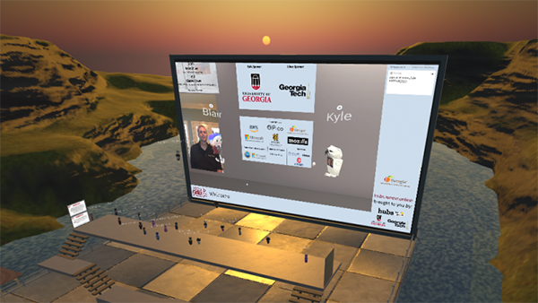VR conference alternative display